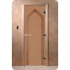 Дверь для сауны DoorWood (Дорвуд) 70x170 Основная серия Арка (бронза матовая) правая
