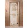 Дверь для сауны DoorWood (Дорвуд) 80x180 Основная серия Египет (сатин) правая