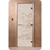 Дверь для сауны DoorWood (Дорвуд) 60x200 Основная серия Китай (сатин) левая