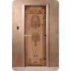 Дверь для сауны DoorWood (Дорвуд) 70x190 Основная серия Египет (графит) левая