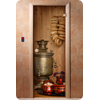 Дверь для сауны DoorWood (Дорвуд) 70x190 Классика Фотопечать A076, правая, коробка хвоя