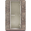 Дверь для турецкой бани Маэстро Woods 90x210 Arabica Графит матовый, левая