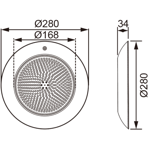        .  AquaViva HJ-WM-SS280FGV, 252led 18W NW (AISI-316)