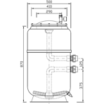    Evospace Galaxia Pro .500 , DN40, H=1100 , 