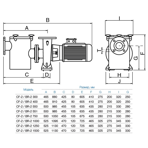     Bombas Saci CF-2 1500, 193 ./ 11  400/690