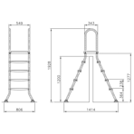      Mayer Schwimmbad 4+4 . AISI-304 5521 ()