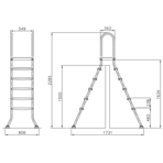      Mayer Schwimmbad 5+5 . AISI-304 5522 ()