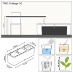   () Lechuza () Trio Cottage 30, -