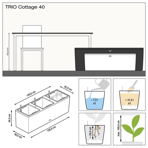   () Lechuza () Trio Cottage 40, -